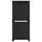 vidaXL 4-Cube Display Shelf Black 69x30x72.5 cm Fabric
