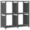 vidaXL 4-Cube Display Shelf Grey 69x30x72.5 cm Fabric