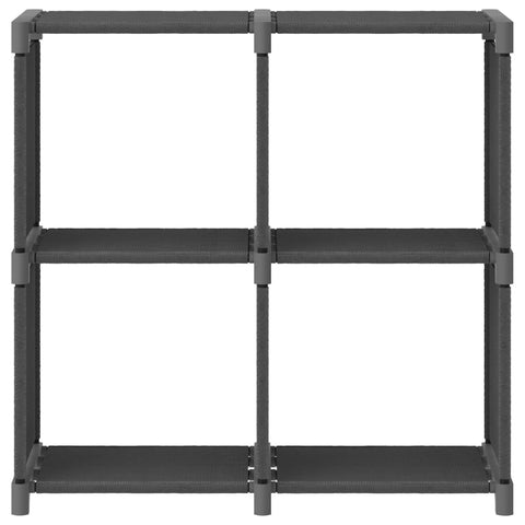 vidaXL 4-Cube Display Shelf Grey 69x30x72.5 cm Fabric