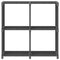 vidaXL 4-Cube Display Shelf Grey 69x30x72.5 cm Fabric