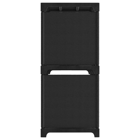 vidaXL 5-Cube Display Shelf Black 103x30x72.5 cm Fabric