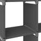 vidaXL 5-Cube Display Shelf Grey 103x30x72.5 cm Fabric