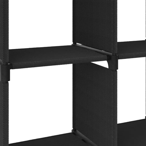 vidaXL 6-Cube Display Shelf Black 103x30x72.5 cm Fabric