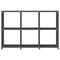 vidaXL 6-Cube Display Shelf Grey 103x30x72.5 cm Fabric