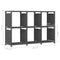 vidaXL 6-Cube Display Shelf Grey 103x30x72.5 cm Fabric