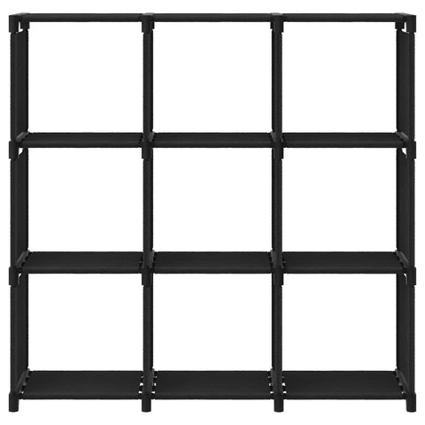 vidaXL 9-Cube Display Shelf Black 103x30x107.5 cm Fabric