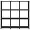 vidaXL 9-Cube Display Shelf Black 103x30x107.5 cm Fabric