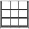vidaXL 9-Cube Display Shelf Grey 103x30x107.5 cm Fabric