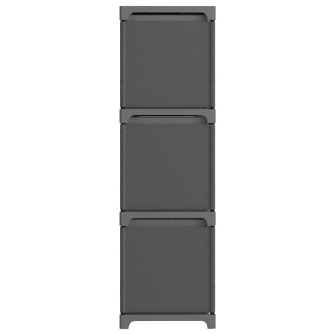 vidaXL 9-Cube Display Shelf with Boxes Grey 103x30x107.5 cm Fabric