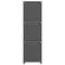 vidaXL 9-Cube Display Shelf with Boxes Grey 103x30x107.5 cm Fabric