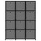 vidaXL 12-Cube Display Shelf with Boxes Black 103x30x141 cm Fabric