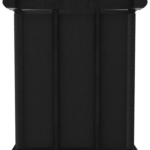 vidaXL 12-Cube Display Shelf with Boxes Black 103x30x141 cm Fabric