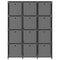 vidaXL 12-Cube Display Shelf with Boxes Grey 103x30x141 cm Fabric
