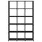 vidaXL 15-Cube Display Shelf Black 103x30x175.5 cm Fabric