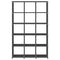 vidaXL 15-Cube Display Shelf Grey 103x30x175.5 cm Fabric