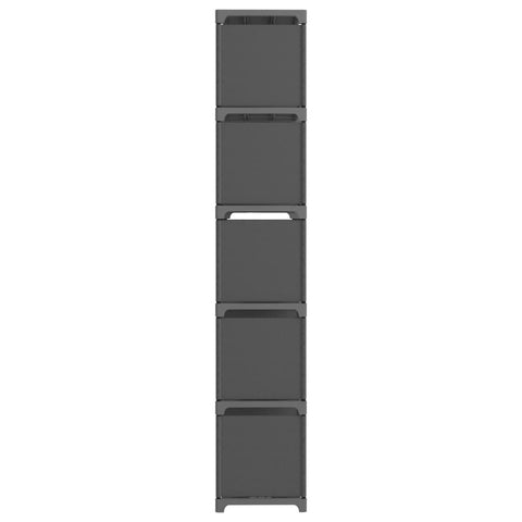 vidaXL 15-Cube Display Shelf Grey 103x30x175.5 cm Fabric