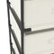 vidaXL Storage Rack with 4 Fabric Baskets Steel Cream