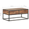 vidaXL Coffee Table 90x50x40 cm Rough Acacia Wood
