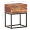 vidaXL Bedside Table 40x30x50 cm Rough Acacia Wood