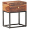vidaXL Bedside Table 40x30x50 cm Rough Acacia Wood