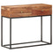 vidaXL Console Table 90x35x75 cm Rough Acacia Wood