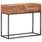 vidaXL Console Table 90x35x75 cm Rough Acacia Wood