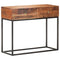 vidaXL Console Table 90x35x75 cm Rough Acacia Wood