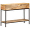 vidaXL Console Table 100x35x76 cm Solid Mango Wood