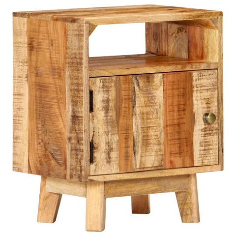 vidaXL Bedside Table 40x30x50 cm Rough Mango Wood