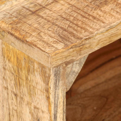 vidaXL Bedside Table 40x30x50 cm Rough Mango Wood
