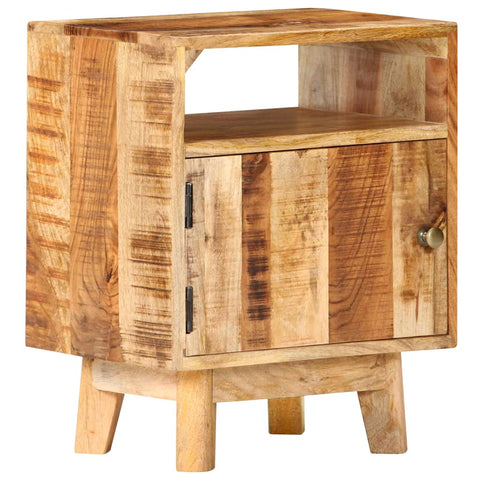 vidaXL Bedside Table 40x30x50 cm Rough Mango Wood