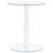 vidaXL Coffee Table Transparent 40 cm Tempered Glass