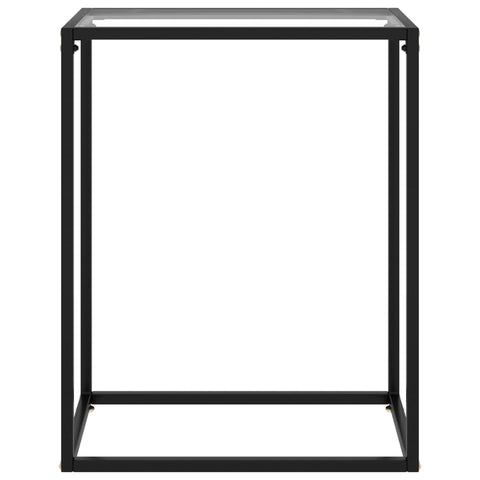 vidaXL Console Table Transparent 60x35x75 cm Tempered Glass