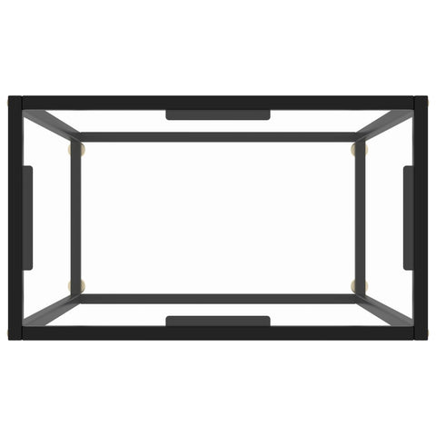 vidaXL Console Table Transparent 60x35x75 cm Tempered Glass