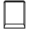 vidaXL Console Table Black 60x35x75 cm Tempered Glass