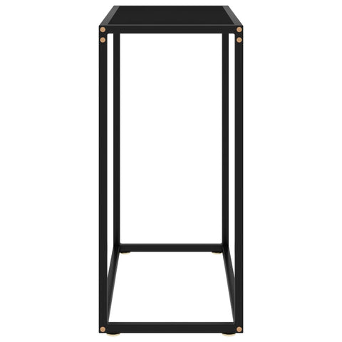 vidaXL Console Table Black 60x35x75 cm Tempered Glass