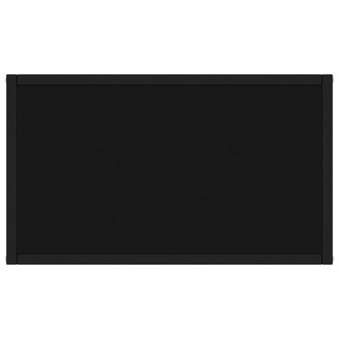 vidaXL Console Table Black 60x35x75 cm Tempered Glass