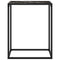 vidaXL Console Table Black 60x35x75 cm Tempered Glass