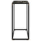 vidaXL Console Table Black 60x35x75 cm Tempered Glass