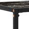 vidaXL Console Table Black 60x35x75 cm Tempered Glass