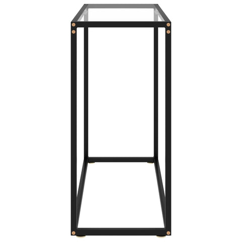 vidaXL Console Table Transparent 80x35x75 cm Tempered Glass