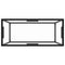 vidaXL Console Table Transparent 80x35x75 cm Tempered Glass