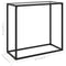 vidaXL Console Table Transparent 80x35x75 cm Tempered Glass