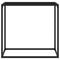 vidaXL Console Table Black 80x35x75 cm Tempered Glass