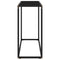 vidaXL Console Table Black 80x35x75 cm Tempered Glass