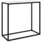 vidaXL Console Table White 80x35x75 cm Tempered Glass
