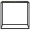 vidaXL Console Table Black 80x35x75 cm Tempered Glass