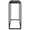 vidaXL Console Table Black 80x35x75 cm Tempered Glass