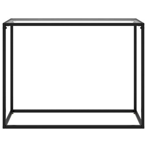 vidaXL Console Table Transparent 100x35x75 cm Tempered Glass