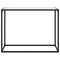 vidaXL Console Table White 100x35x75 cm Tempered Glass